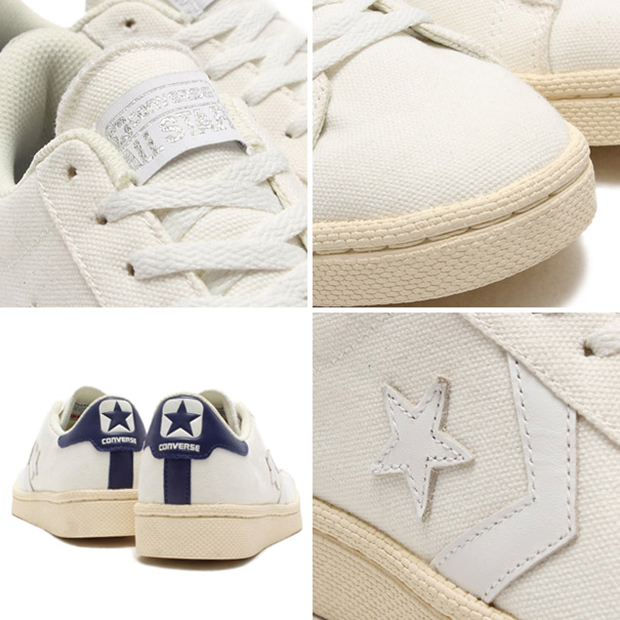 X Large Converse Pro Leather Canvas Ox White 3