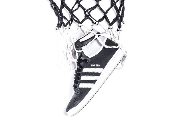 adidas top ten black white