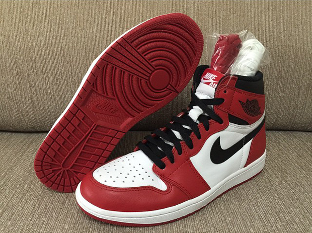 air jordan 1 retro high red and white