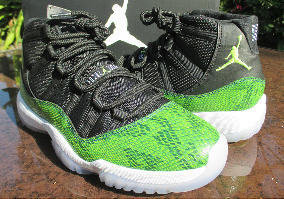 snakeskin jordan 11 high