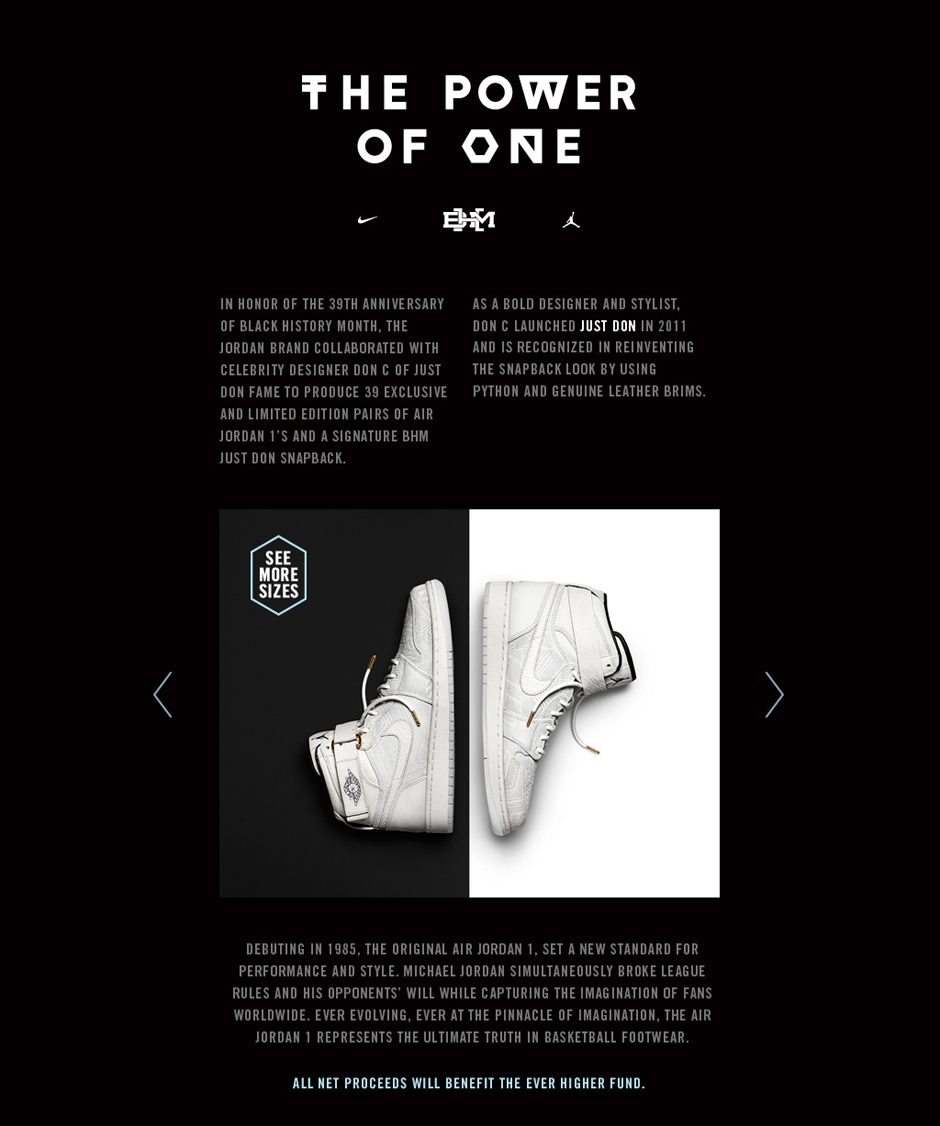 just don x air jordan 1 bhm