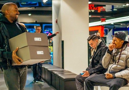 Kanye West Hand-Delivers Yeezy Boosts at adidas Performance Store