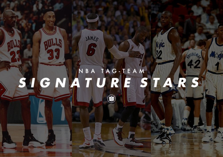 NBA Tag-Team Signature Stars of Past and Present