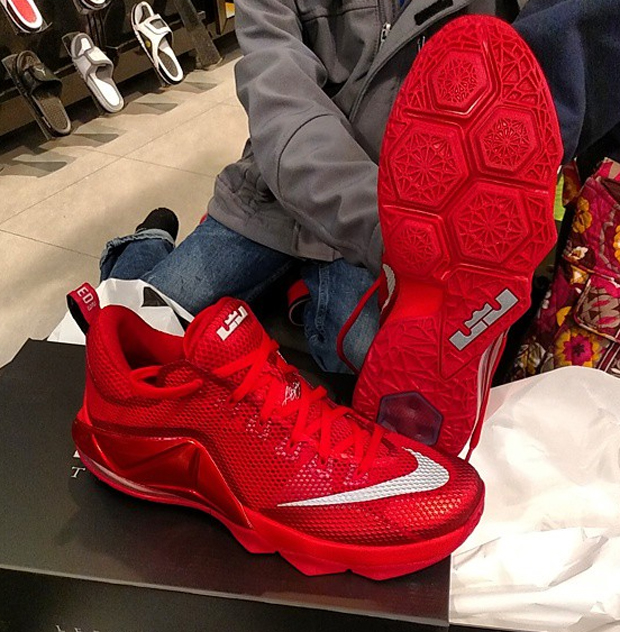 Nike Lebron 12 Low Red 1
