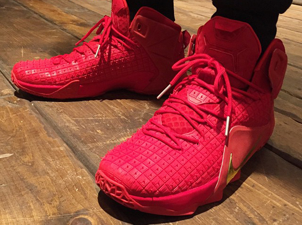 all red lebrons