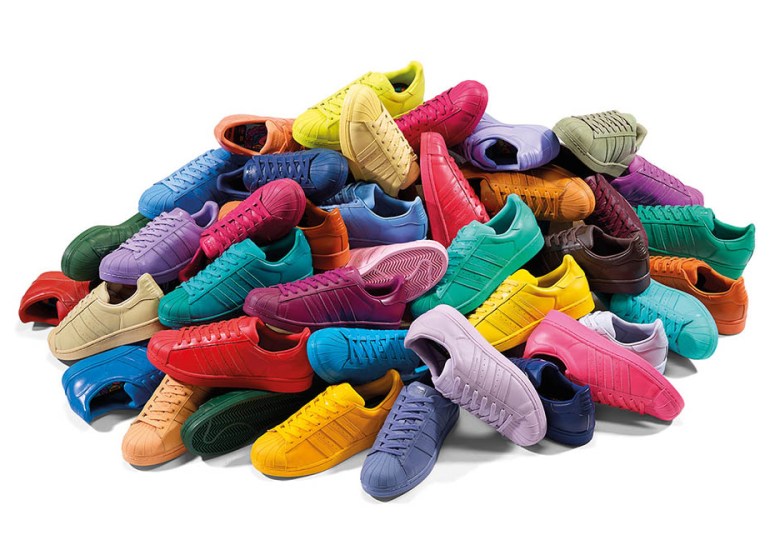 50 Colors of the Pharrell x adidas "Supercolor" Pack Release Tomorrow SneakerNews.com