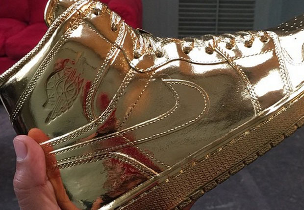 Ludacris Offers Up A Better Look at the Gold-Plated Air Jordan 1
