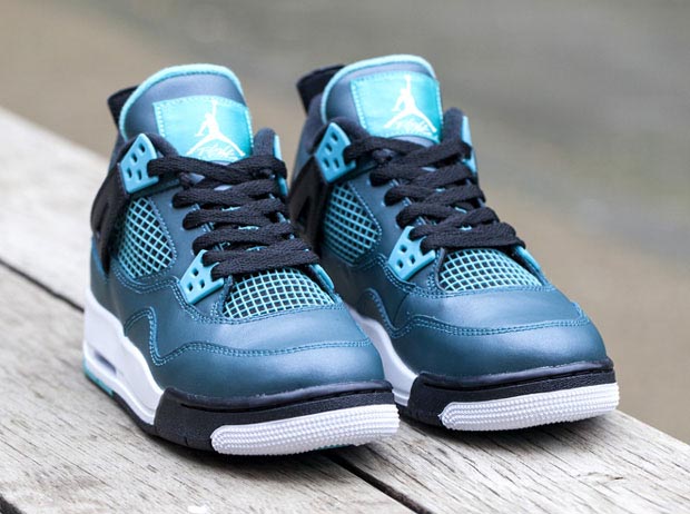 teal 4s jordans