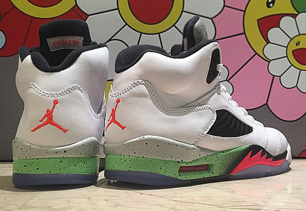 jordan 5 white and green