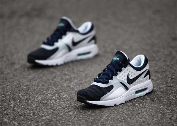 Nike Air Max Zero Color: White/Rift Blue-Hyper Jade-Midnight Navy Style Code: 789695-104. Release Date: March 26， 2015. Price: $150