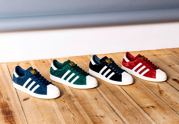 Four Suede Styles of the adidas Superstar Coming in April