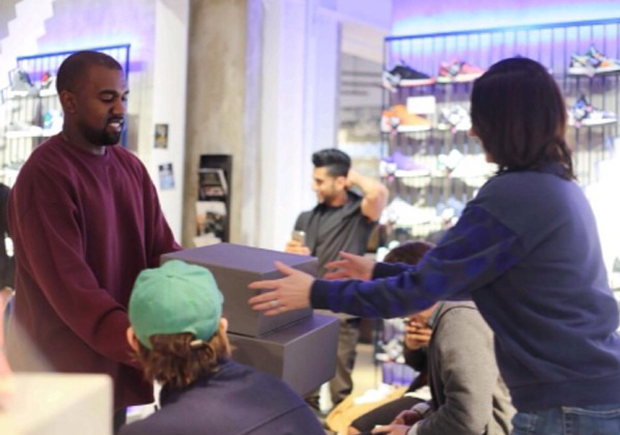 Kanye West Hand-Delivered adidas Yeezy Boost At London Release This Past Weekend