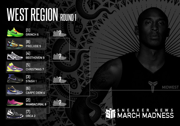 Sneaker News March Madness Nike Kobe: ROUND 1 - WEST