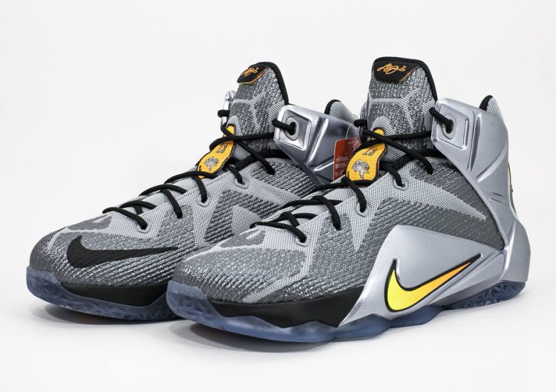 Nike LeBron 12 'Flight' Sneakers | Grey | Men's Size 13