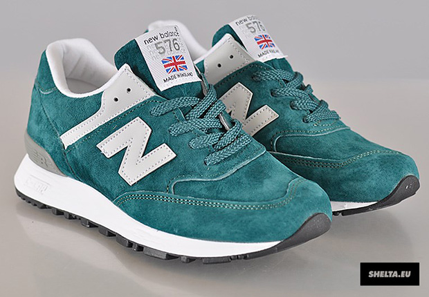 New Balance W576 Teal Suede 2