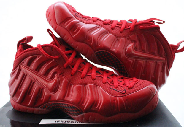The Nike Air Foamposite Pro \u201cGym Red\u201d will release on April 11, 2015. With  the all-red Nike Air Yeezy 2 similarities quite obvious on this upcoming  colorway ...