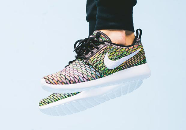 Nike Women’s Flyknit Roshe Run “Multi-Color” – Available
