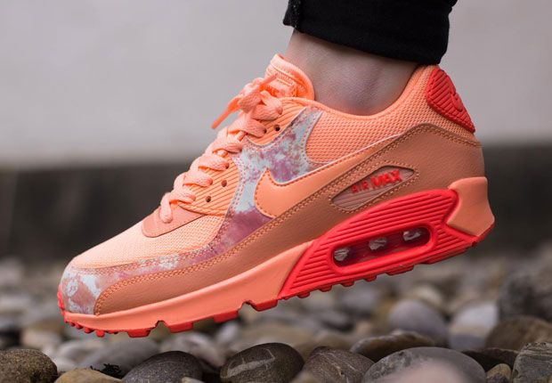 Nike Womens Air Max 90 Print Sunset Glow 1