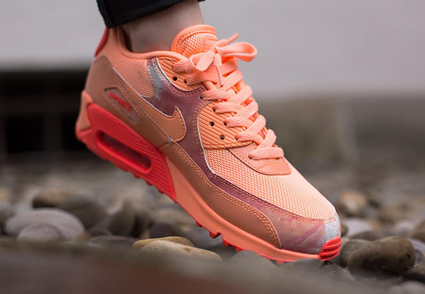 Nike Womens Air Max 90 Print Sunset Glow 4