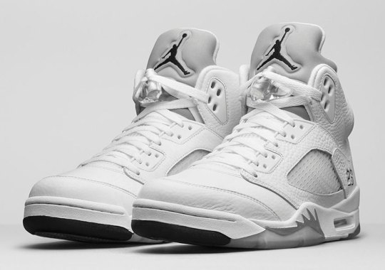 The Air Jordan 5 “White/Metallic” Releases On April 4th on Nike.com