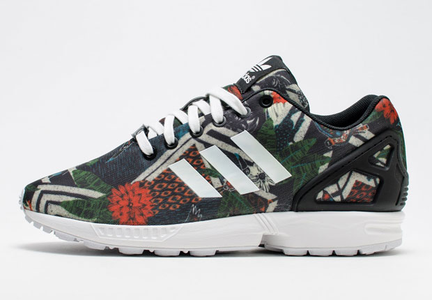 Printed Floral Is The Go-To For The adidas ZX Flux