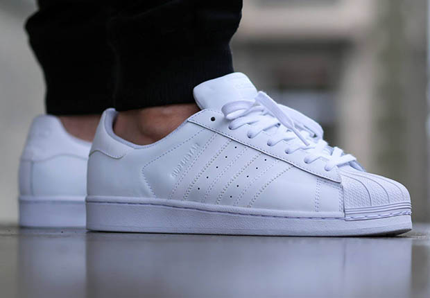 Adidas Superstar White On White 3