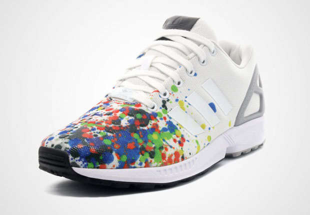 adidas zx flux paint splatter