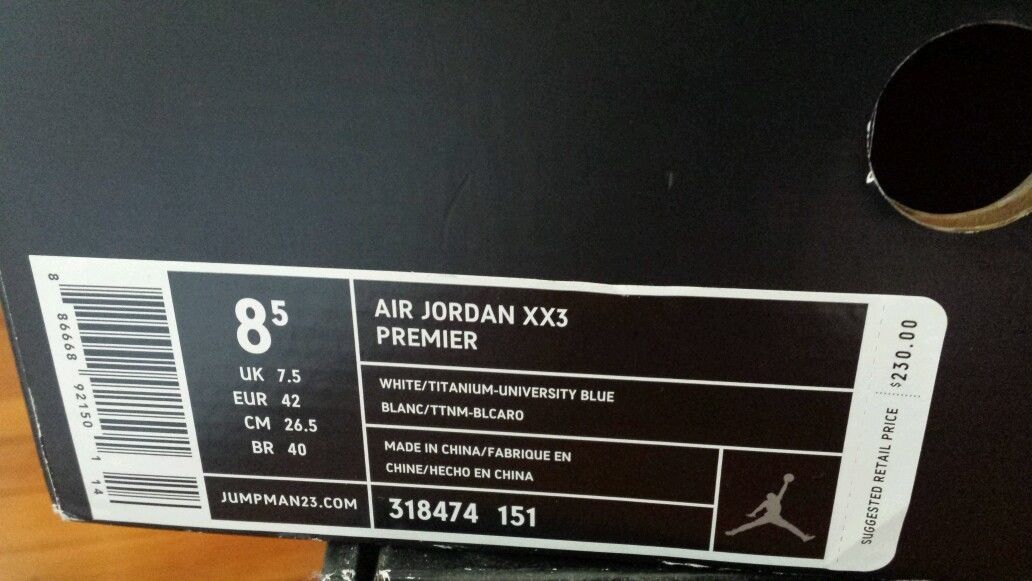 Air Jordan Xx3 Titanium Autographed 2008 05