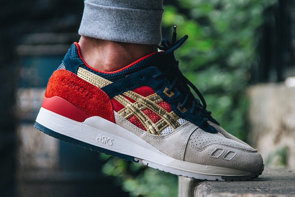 Concepts x Asics Gel Lyte III "Boston Tea Releases on May 2nd