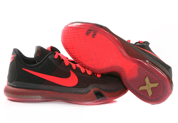 Nike Kobe 10 Gs Black Bright Crimson Anthracite 2