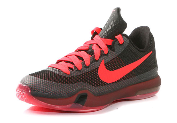 Nike Kobe 10 GS – Black – Bright Crimson – Anthracite