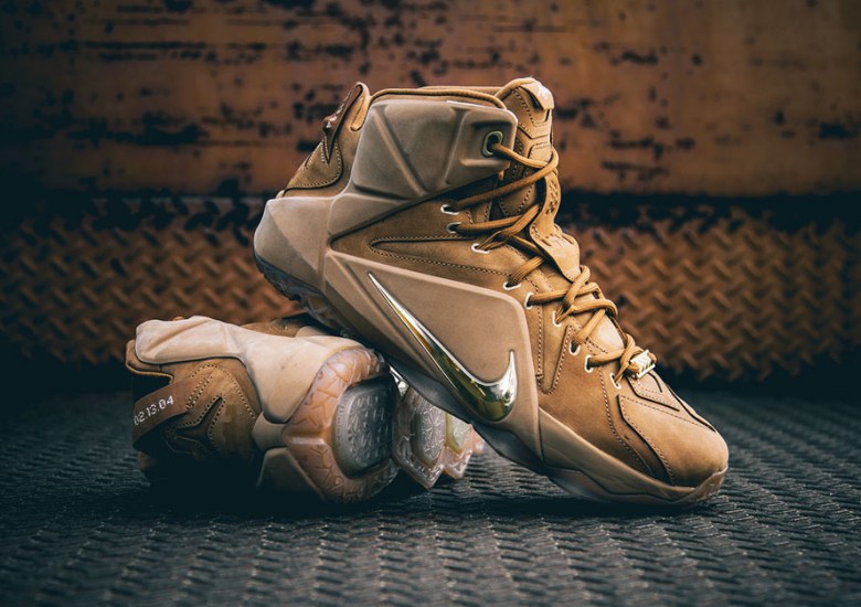 This Weekend’s Nike LeBron 12 “Wheat”, In Detail