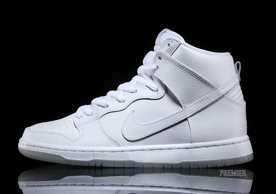 Nike Sb Dunk High White Light Base Grey Budget Heat