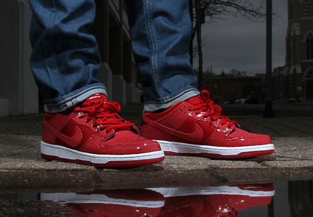 Nike SB Dunk Low “Red Patent Leather”