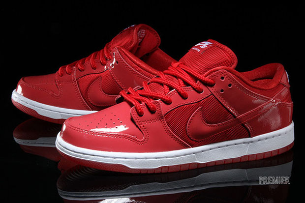 Nike Sb Dunk Low Red Patent Leather 03