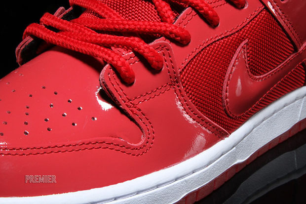 Nike Sb Dunk Low Red Patent Leather 07