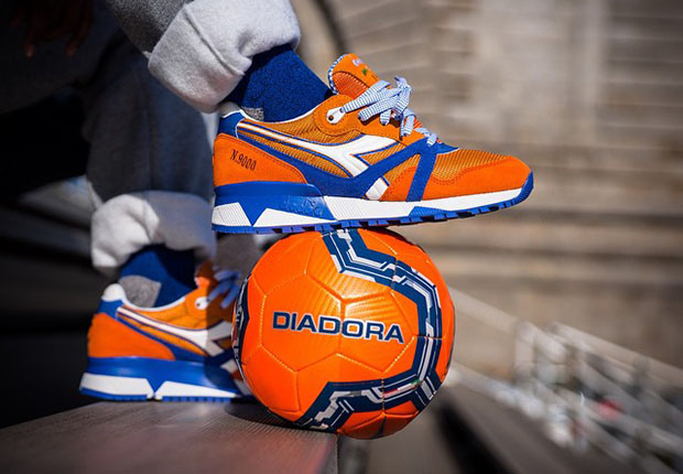 Packer Shoes x Diadora N.9000 – Orange – Blue – White