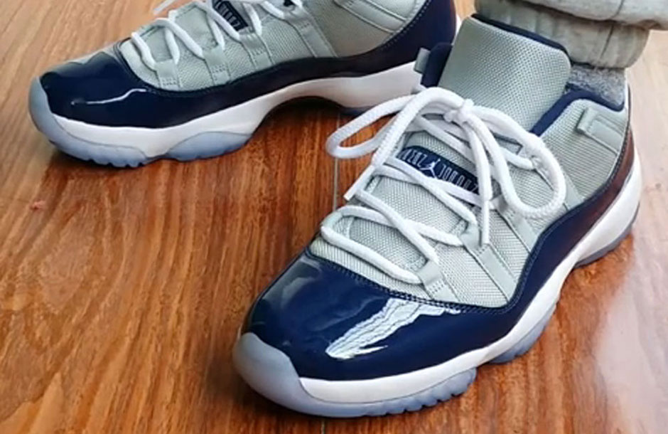 jordan 11 low georgetown real vs fake