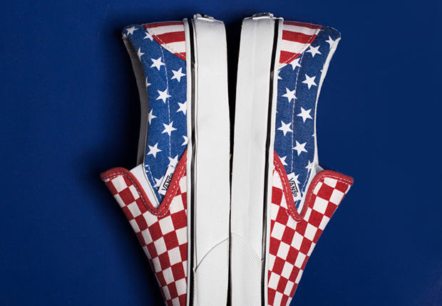 Vans Slip On Stars And Stripes Checkers 3