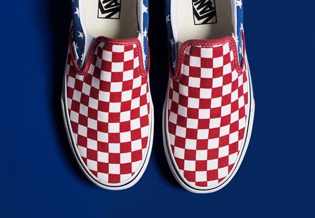 Vans Gets Patriotic With Their Iconic Checkboard Slip Ons - SneakerNews.com