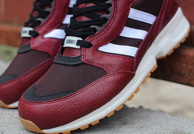 Adidas Eqt Cushion Snakeskin Blue Burgundy Gum Sole 6