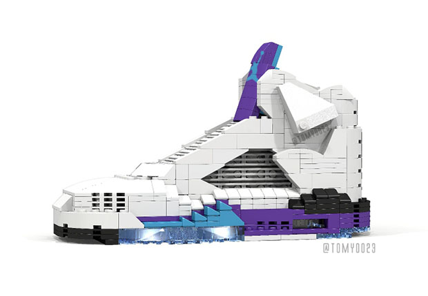 The Air Jordan 5 "Grape" is the Next Sneaker to Get Lego-ized