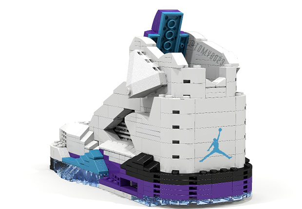 Air Jordan V Grape Replica Made out of LEGO®