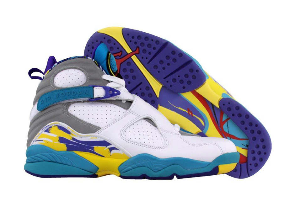 Air Jordan 8 Womens White Aqua Aquatone