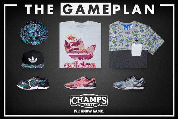 The Game Plan by Champs Sports: men ZX Flux "Floral" Collection