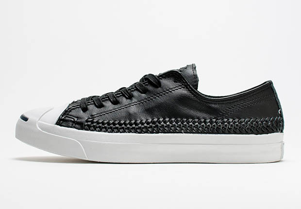 Converse Jack Purcell Woven Pack Black Leather 1