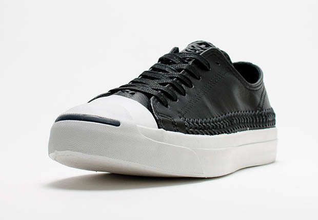 Converse Jack Purcell Woven Pack Black Leather 2