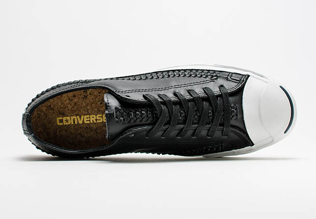 Converse Jack Purcell Woven Pack Black Leather 3