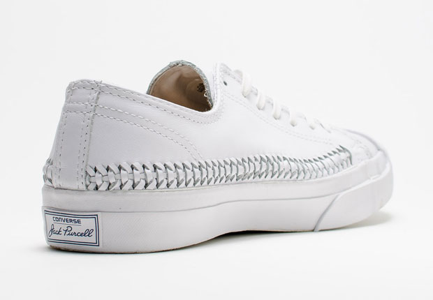 Converse Jack Purcell Woven Pack White Leather 1
