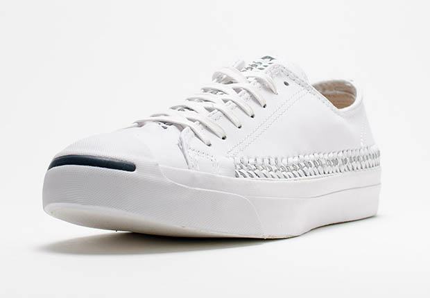 Converse Jack Purcell Woven Pack White Leather 3